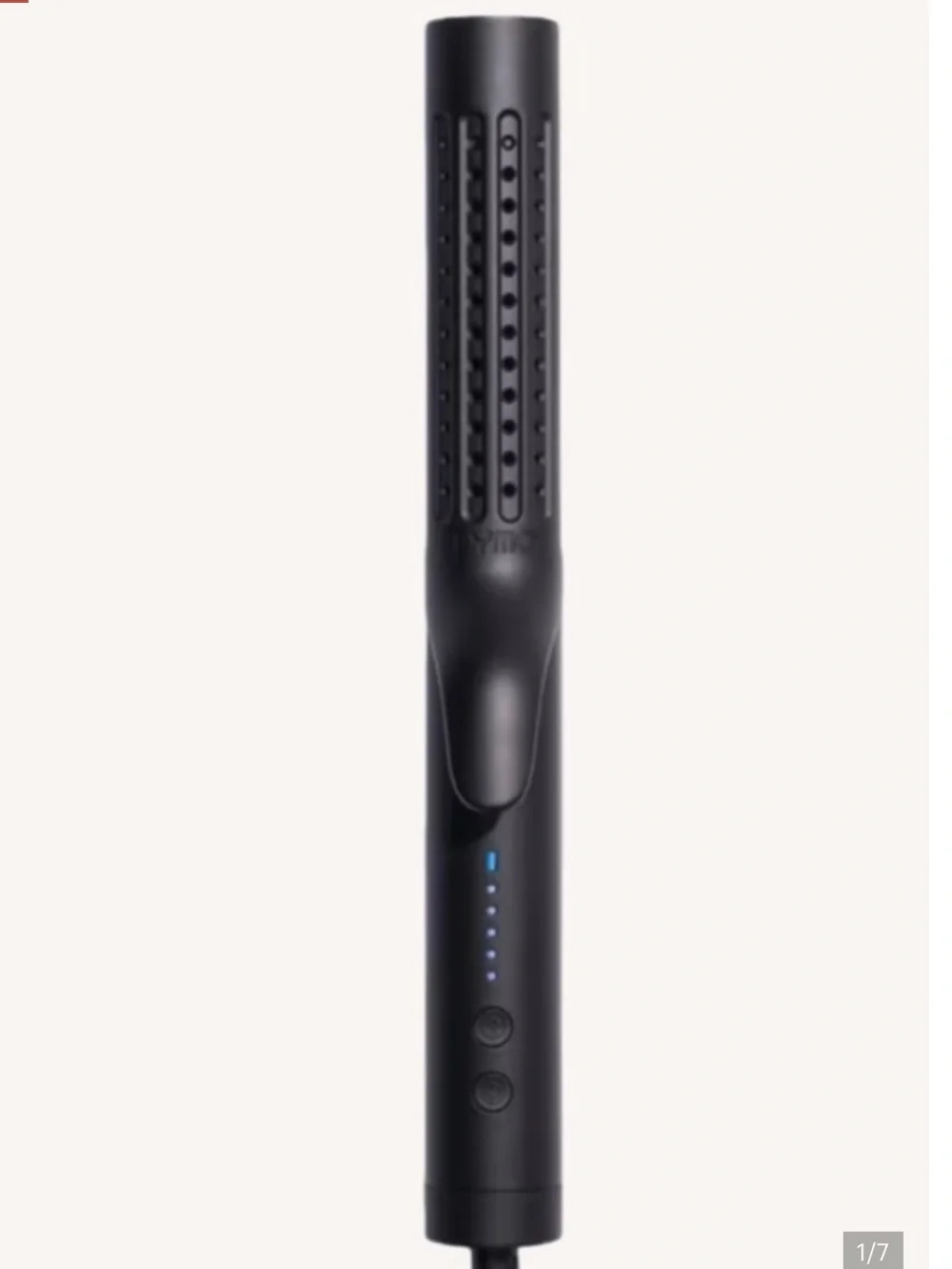 Black Hair Straightening Brush - Sleek Heated Styling Tool
